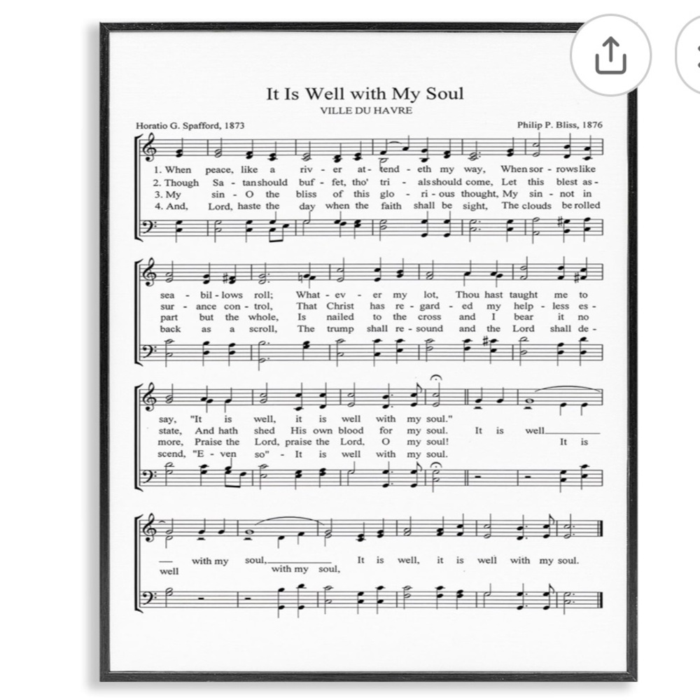 Stupell Industries Sheet Music Framed Canvas Art